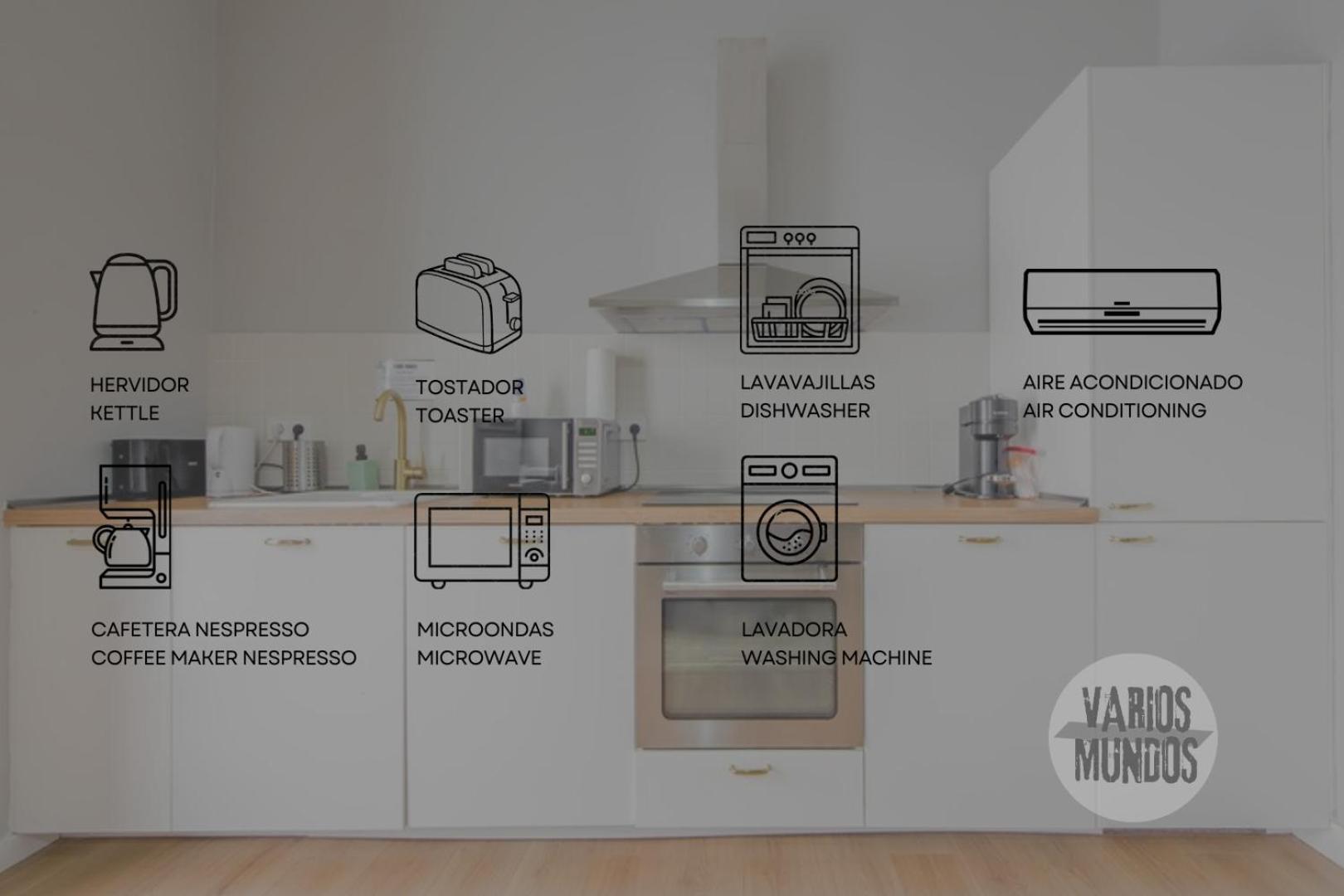 Modern Apt & Cool Interior Design A 20 Metros Del Retiro E1 Madrid Extérieur photo